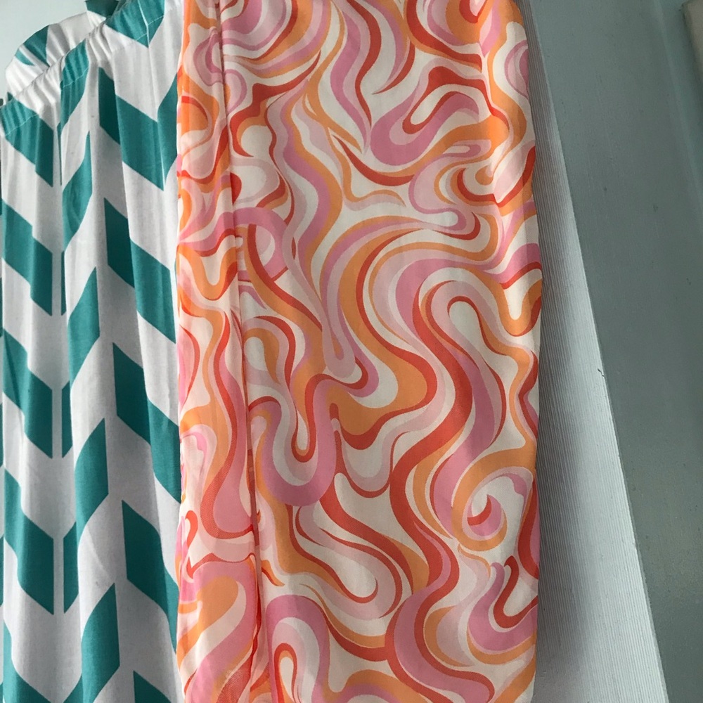 Y2K Colorful Swirl Pattern Midi Skirt - Picture 4 of 5